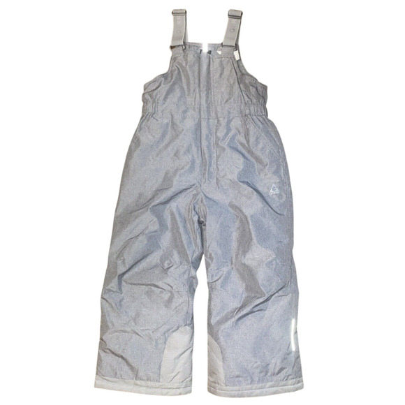 GERRY kids PERFORMANCE UNISEX SNOW BIB PANTS ADJUSTABLE SUSPENDERS GRAY Sz 5 - Picture 1 of 6